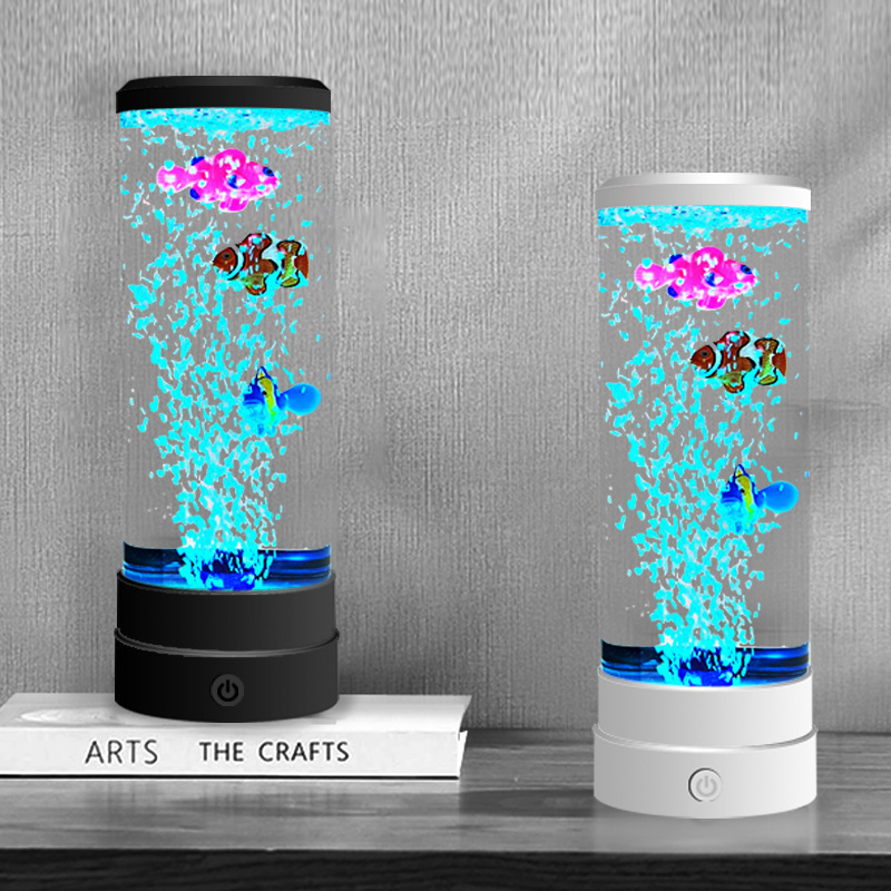 Usb Hub - Peixe de Bolhas LED Multicolorido Simulado
