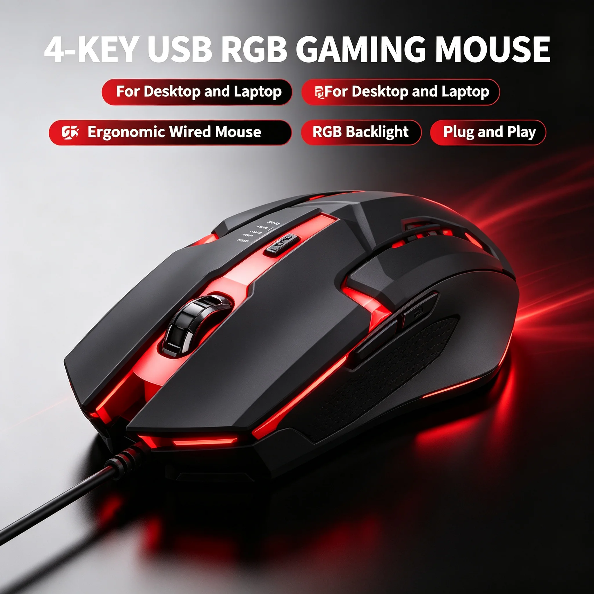 Laptop Mouse - Novo e moderno rato de jogos