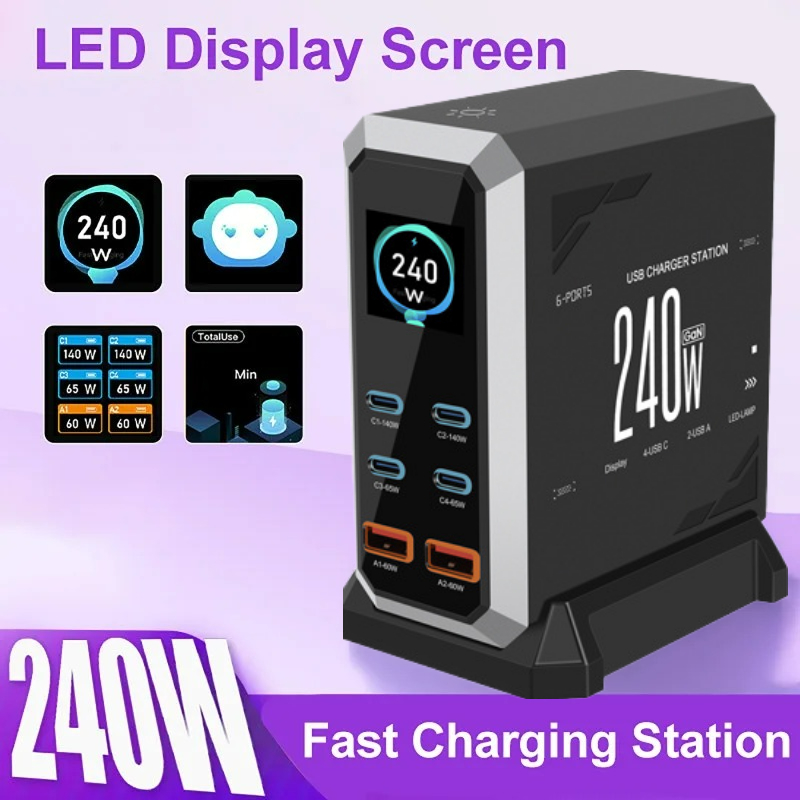 NOVO Carregador GaN 240W 2026  - Laptop Charger avaliação e preço