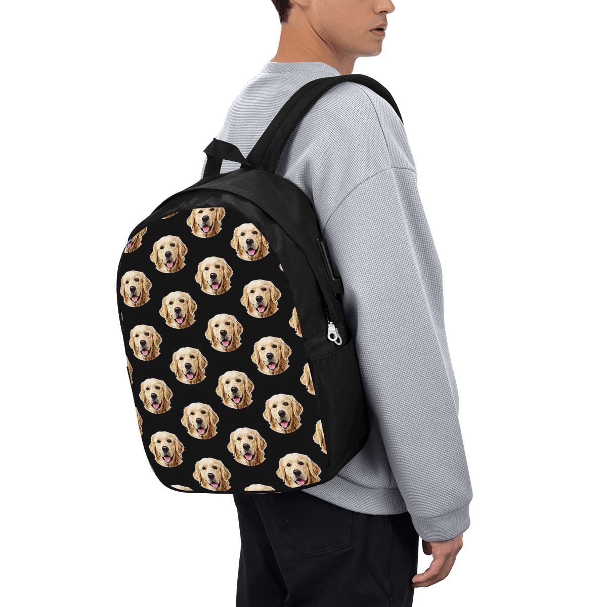 Mochila com retrato engraçado  - Laptop Bag avaliação e preço