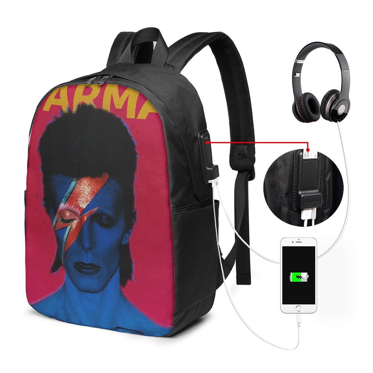 Mochila Davids Bowied para via - Laptop Bag avaliação e preço