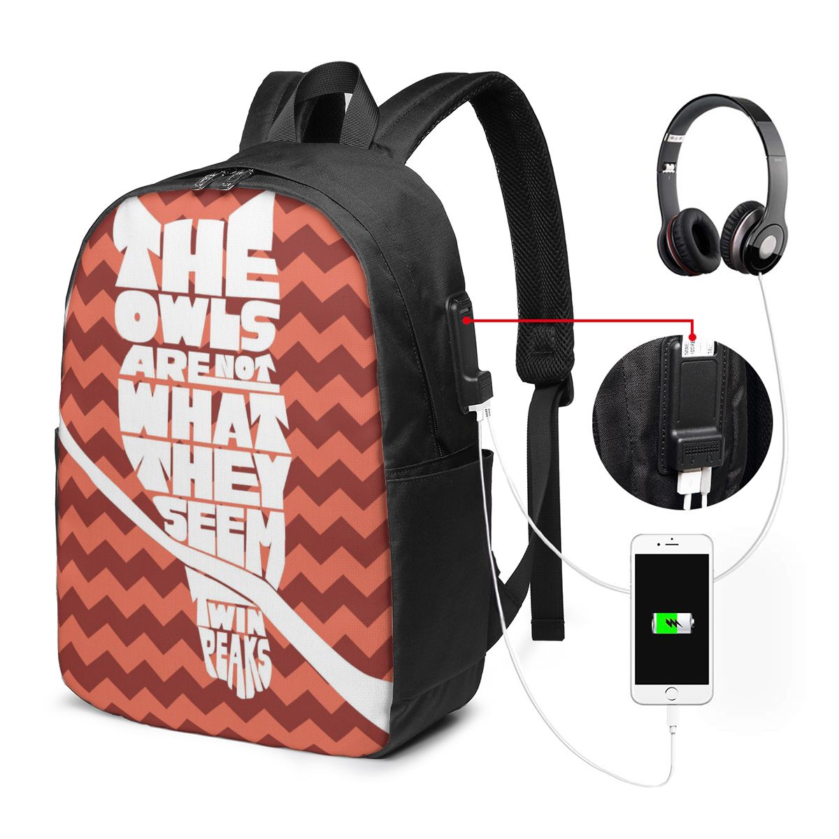 Mochila Twin Peaks Red Room pa - Laptop Bag avaliação e preço